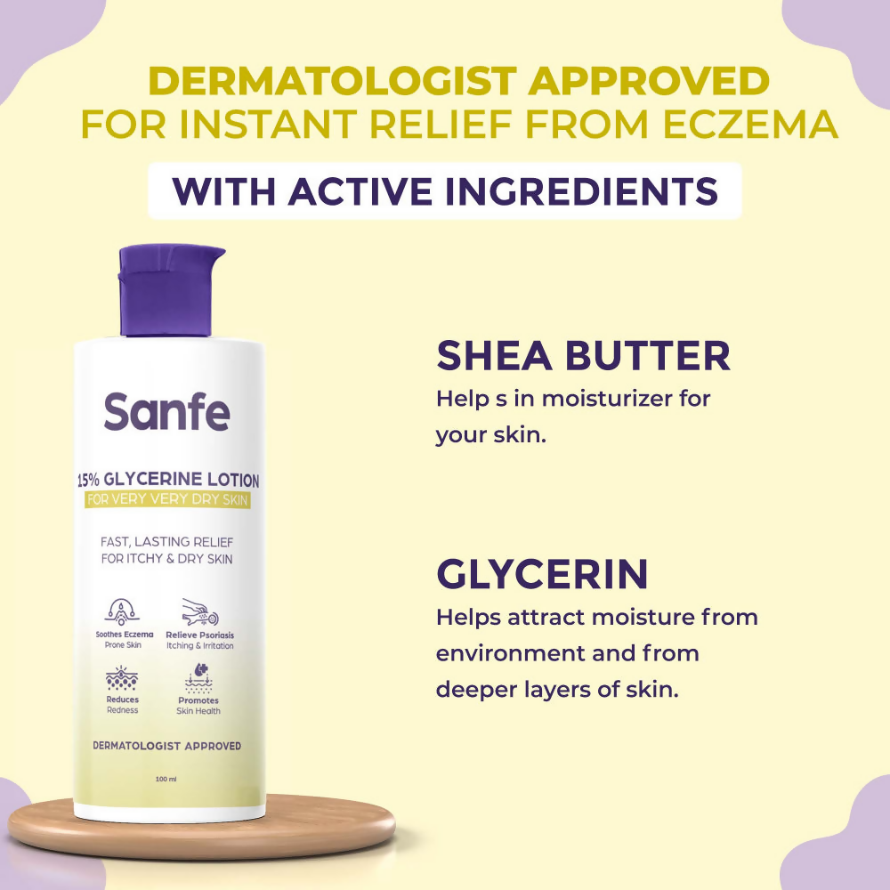 Sanfe 15% Glycerine Lotion For Very Very Dry Skin | Grocsy