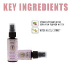 Indulgeo Essentials Rose Geranium Witch Hazel Toning Mist | Grocsy