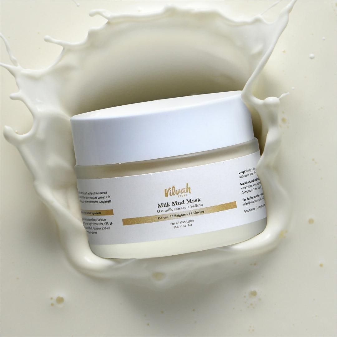Vilvah Store Milk Mud Mask | Grocsy