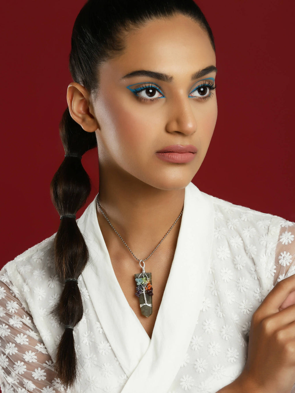 Women's Silver-Plated Chain - Ruby Raang | Grocsy