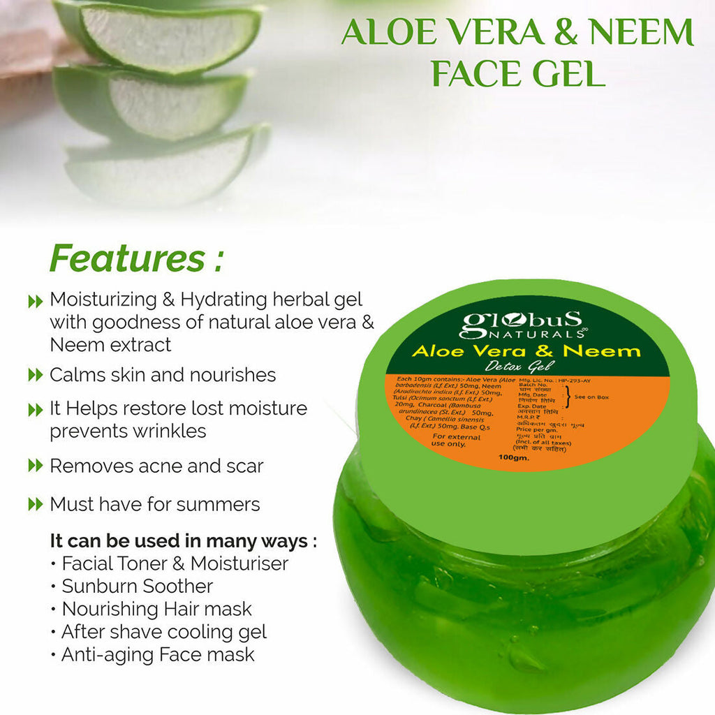 Globus Naturals Aloe vera neem Gel | Grocsy