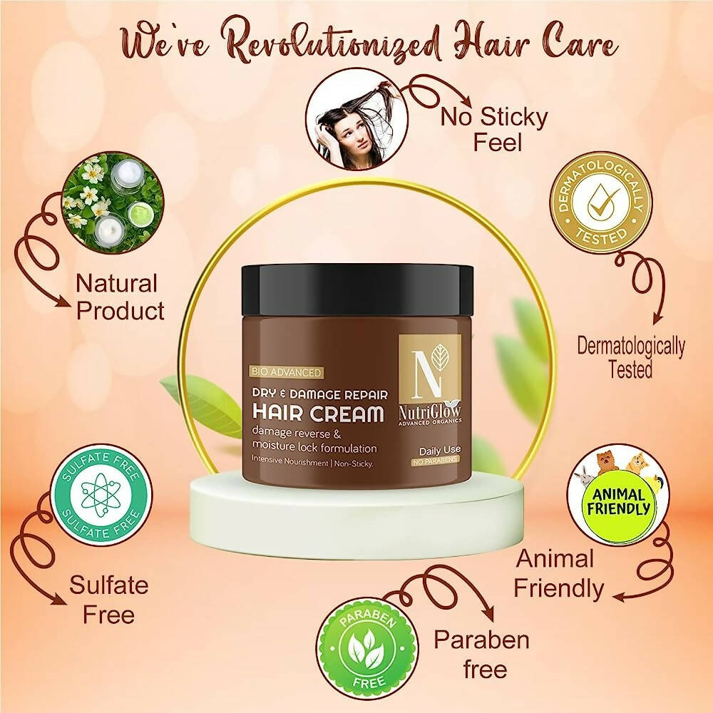 NutriGlow Dry & Damage Repair Hair Cream | Grocsy
