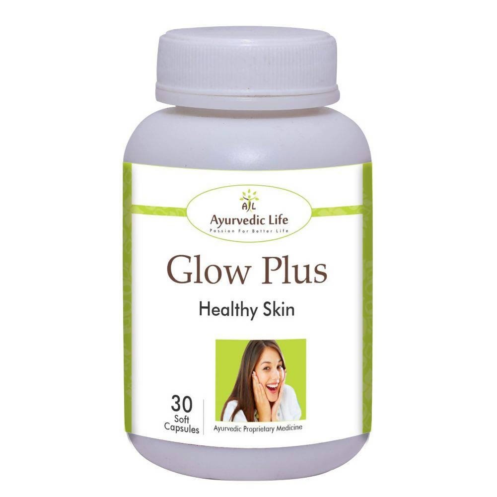 Ayurvedic Life Glow Plus Healthy Skin Capsules | Grocsy
