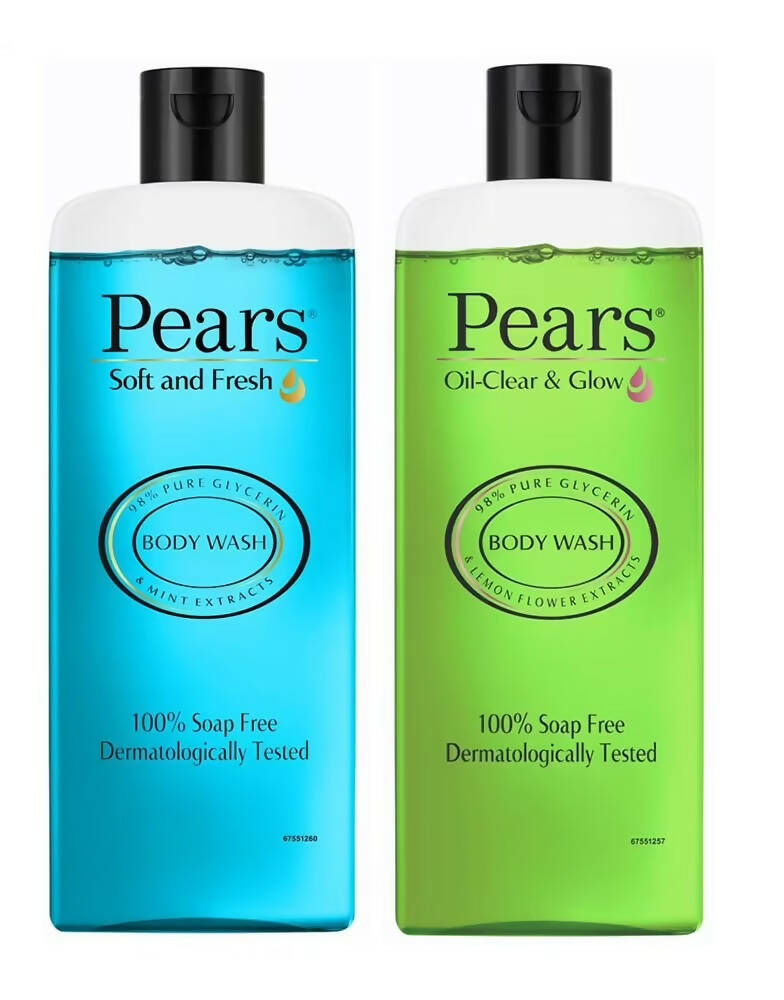 Pears Soft & Fresh and Oil Clear Body Wash Combo | Grocsy