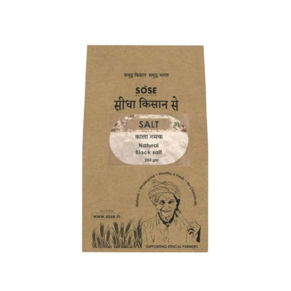 Gir Sidha Kisan Se Natural Kala Namak (Black Salt) Powder | Grocsy