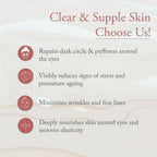 Glamveda Glass Skin Rice & Ceramide Under Eye Cream | Grocsy
