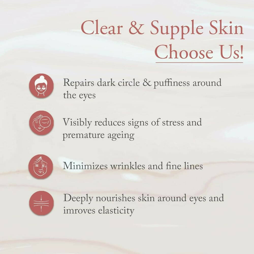 Glamveda Glass Skin Rice & Ceramide Under Eye Cream | Grocsy