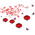Decals Design Chinese Lamps in Double Sheet Wall Sticker | Grocsy