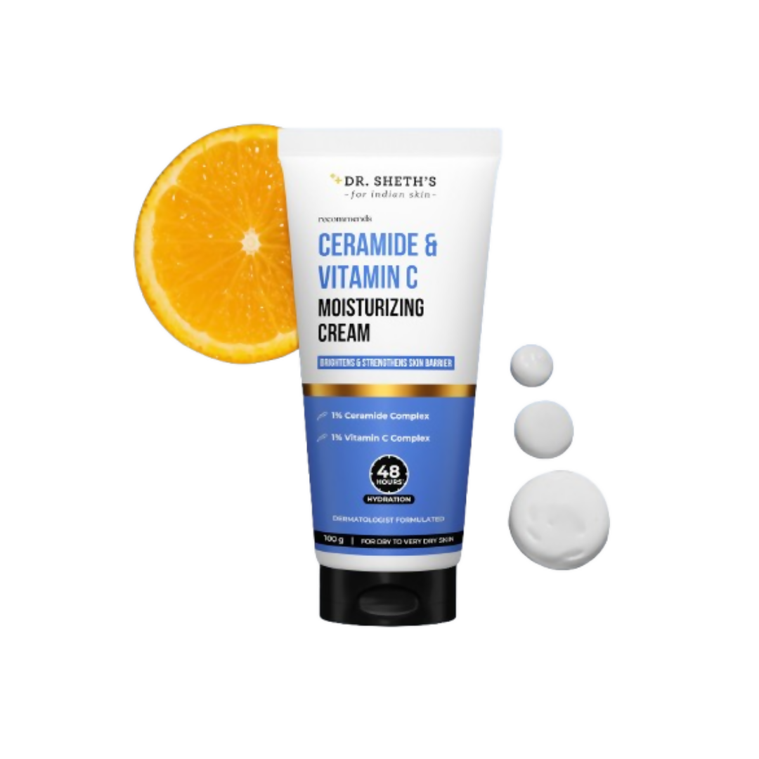 Dr. Sheth's Ceramide & Vitamin C Moisturizing Cream | Grocsy