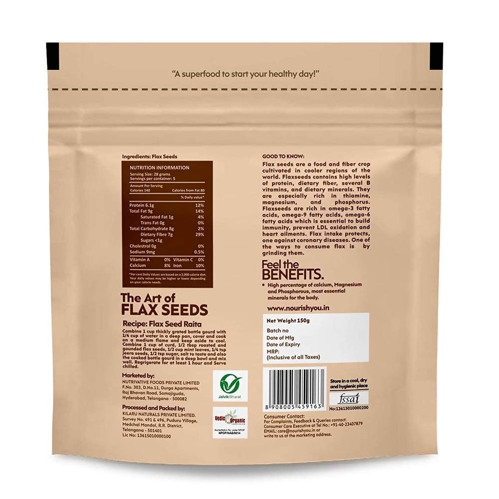 Nourish You Organic Flax Seeds | Grocsy