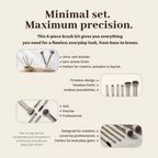 Bronson Professional 6Pc Face & Eye Brush Easy Blending | Grocsy