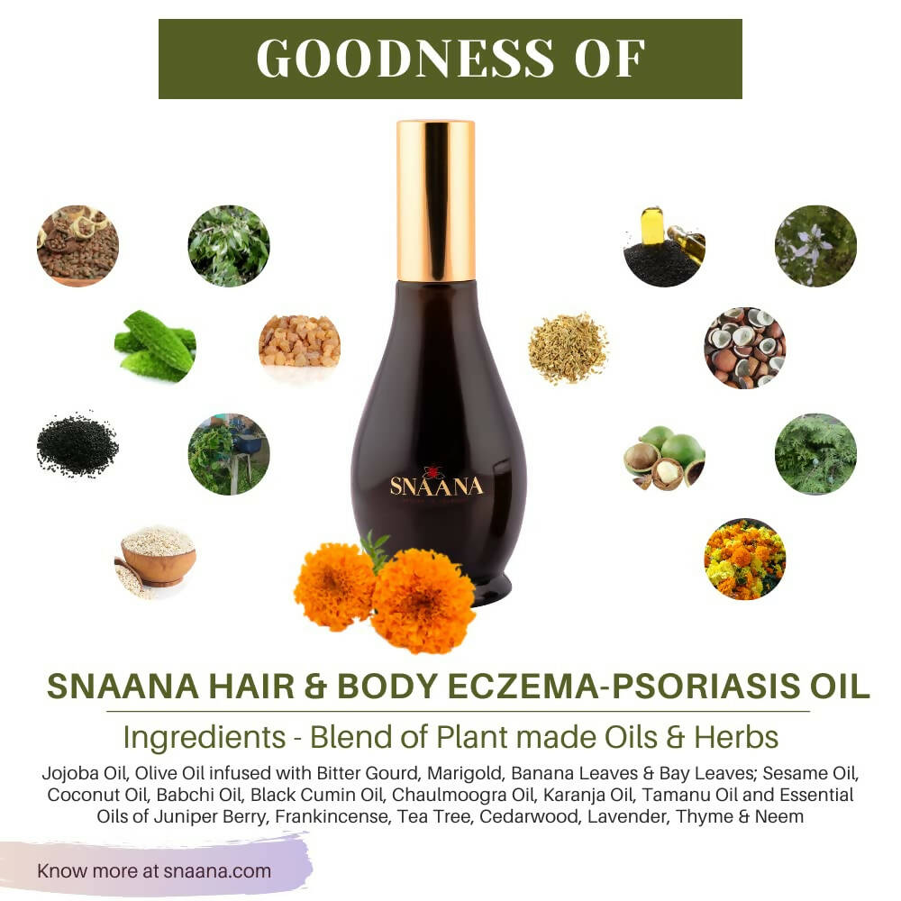 SNAANA Eczema Psoriasis Hair & Body Oil | Grocsy
