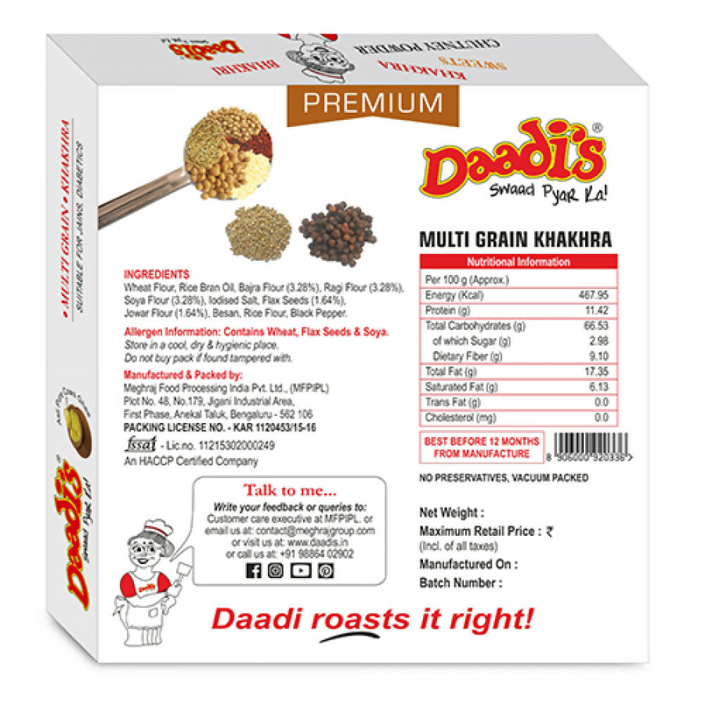 Daadi's Multi Grain Khakhra | Grocsy