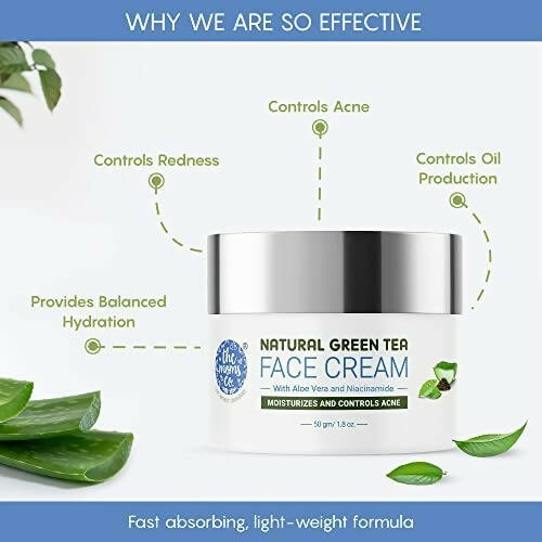 The Moms Co.Natural Green Tea Face Cream | Grocsy