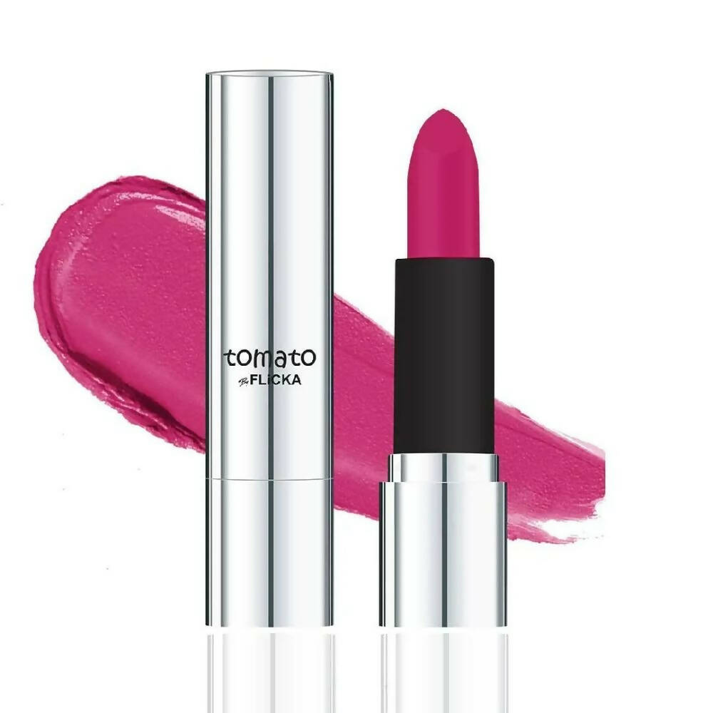 Flicka Tomato Purple Matte Finish Lipstick Shade 20 | Grocsy