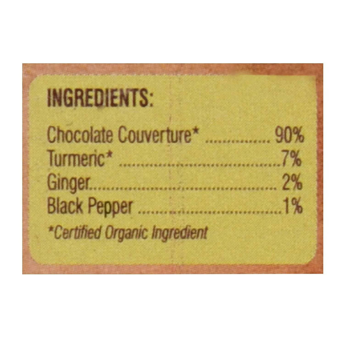 Organic Wellness Turmeric Chocolate | Grocsy