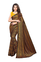 Vamika Yellow Lycra Knitted Saree | Grocsy