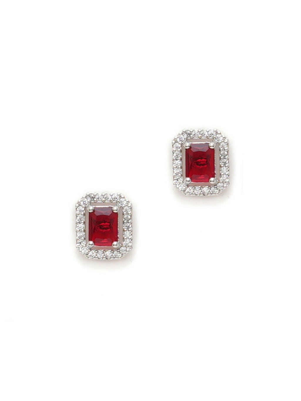 stone stud (Red) - Ruby Raang | Grocsy