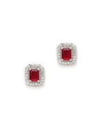 stone stud (Red) - Ruby Raang | Grocsy