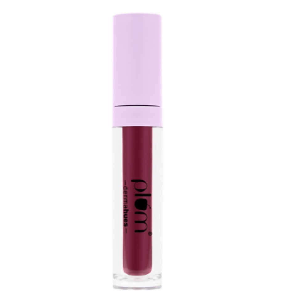 Plum Glassy Glaze Lip Lacquer 3-in-1 Lipstick + Lip Balm + Gloss 08 Fuchsia Fiesta | Grocsy