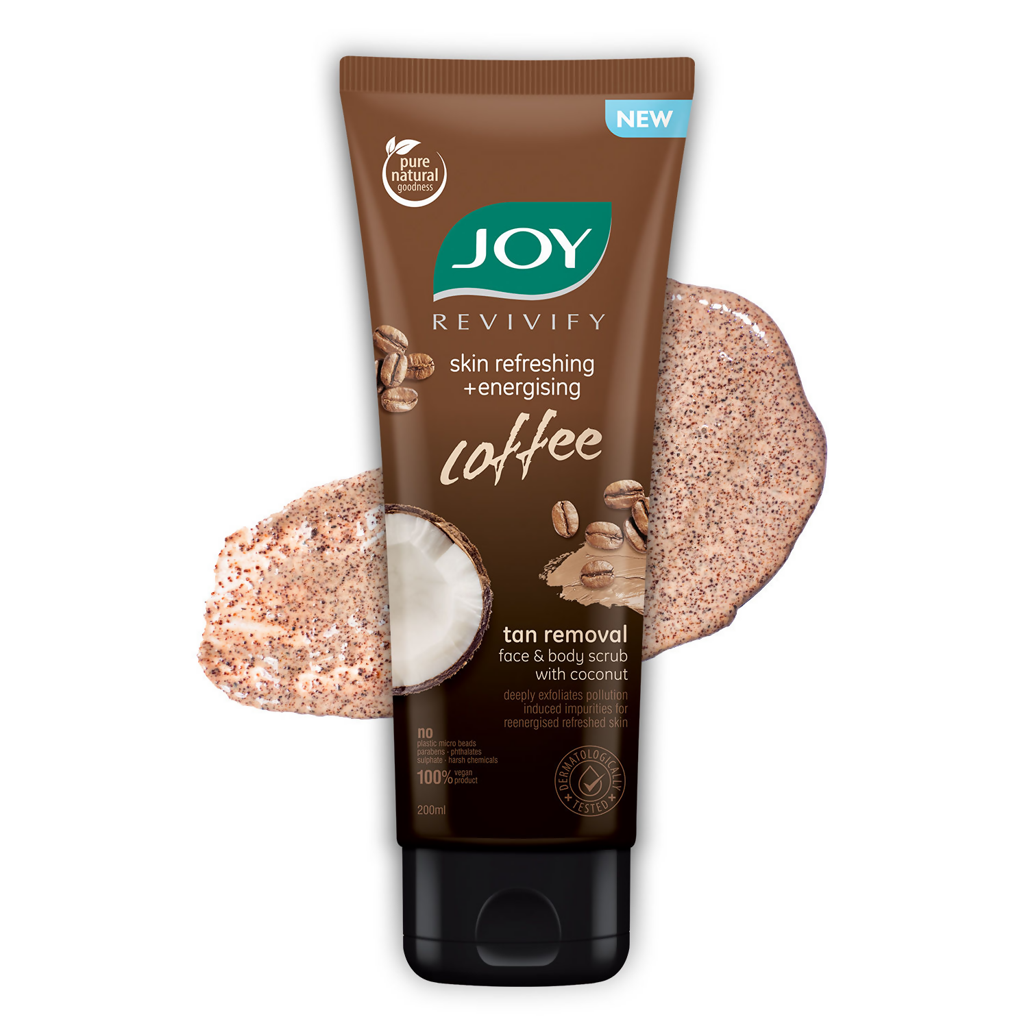 Joy Anti Pollution Exfoliating Coffee Face & Body Scrub | Grocsy