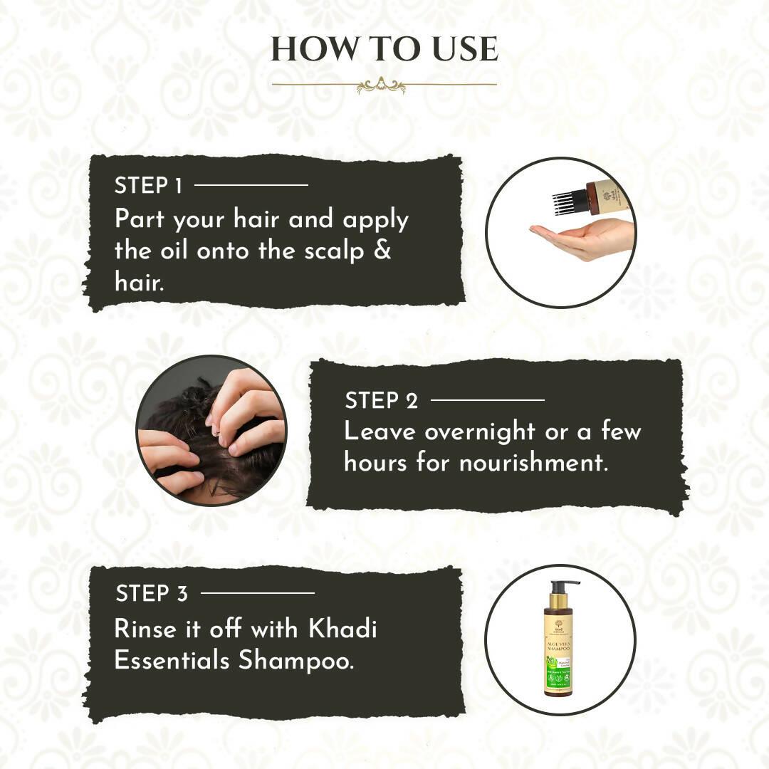 Khadi Essentials Barahmasa Hair Oil | Grocsy