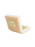 Golden Peacock White 24 CT Gold Polished Ram Darbar Prayer Box | Grocsy