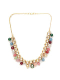 Kundan Necklace (Multi Color) - Ruby Raang | Grocsy
