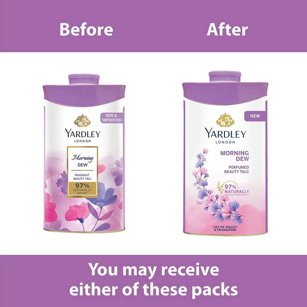 Yardley London Morning Dew Perfumed Talc For Women | Grocsy