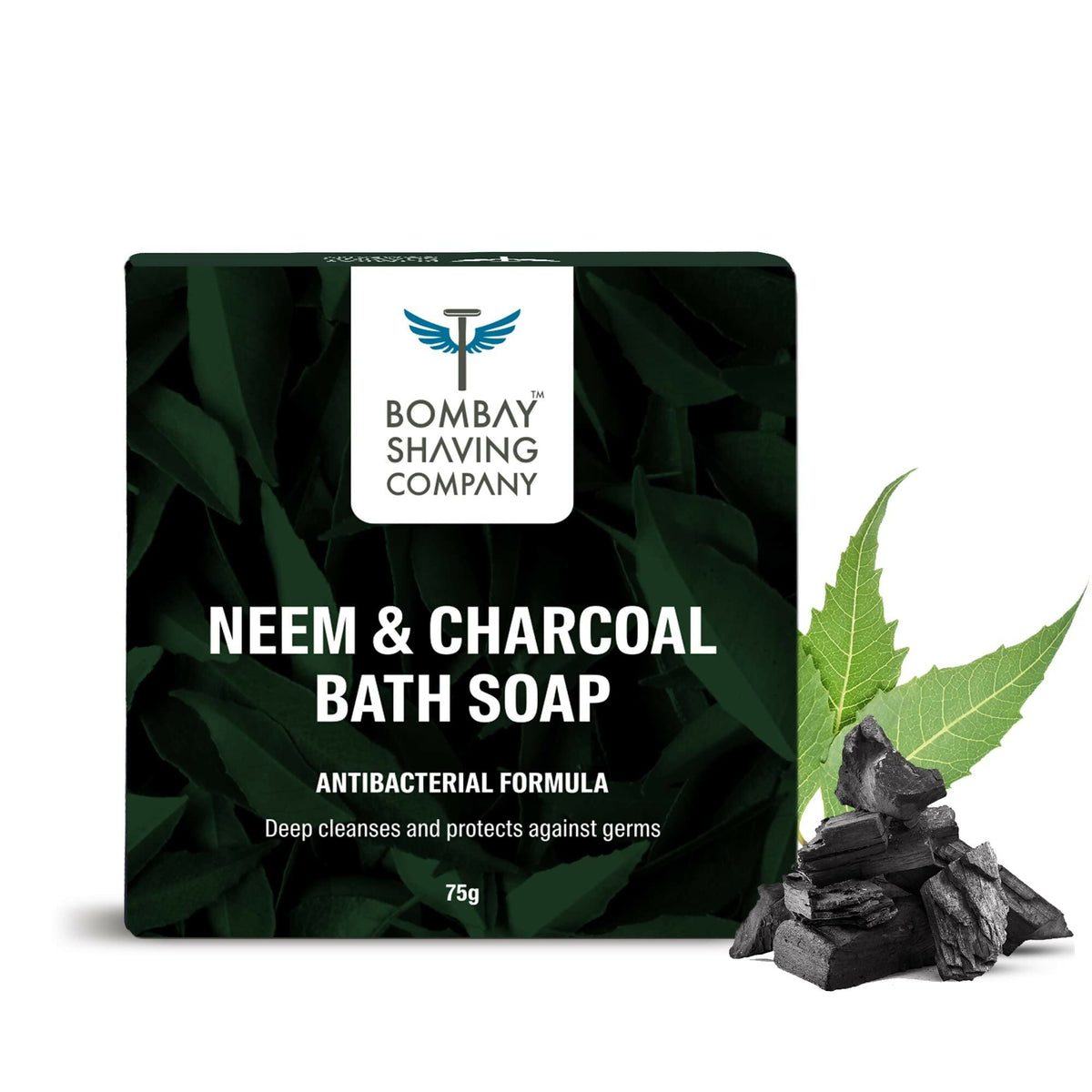 Bombay Shaving Company Charcoal and Neem Bath Soap for Men | Grocsy