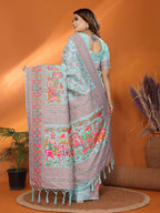 Joban Fashion Rama Meena Weaves Pashmina Sarees | Grocsy