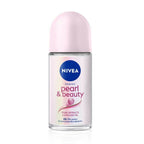 Nivea Pearl and Beauty Deo Roll On With Pearl Extracts & Avocado Oil 48 H Smooth & Beautiful Underarms 0% Alcohol | Grocsy