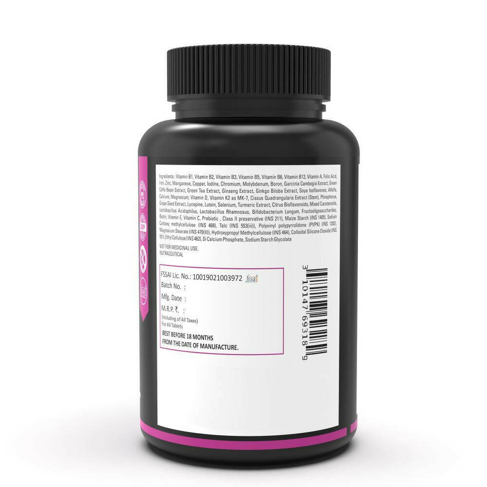 NutritJet Multivitamin Vegetarian Tablets For Women | Grocsy