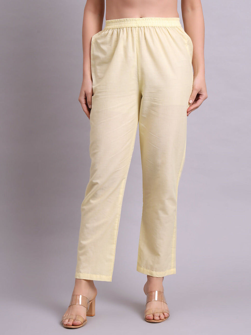 Joban Fashion Beige Cotton Floral Printed & Embroidery Work Kurta With Trousers & Dupatta Set | Grocsy