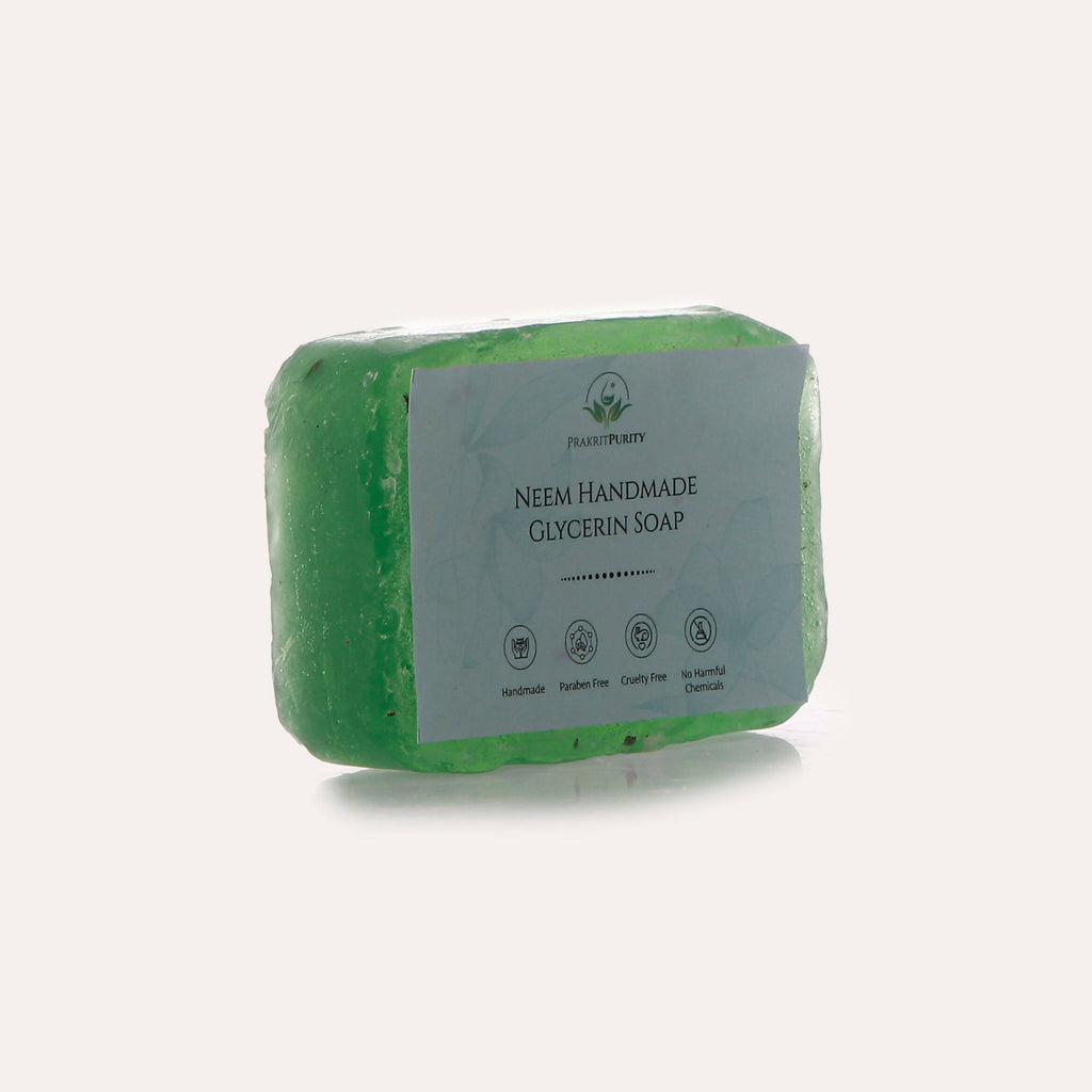 PrakritPurity Neem Handmade Glycerin Soap | Grocsy