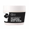 Qraa Men Black African Clay Deep Cleansing Charcoal Body Scrub | Grocsy