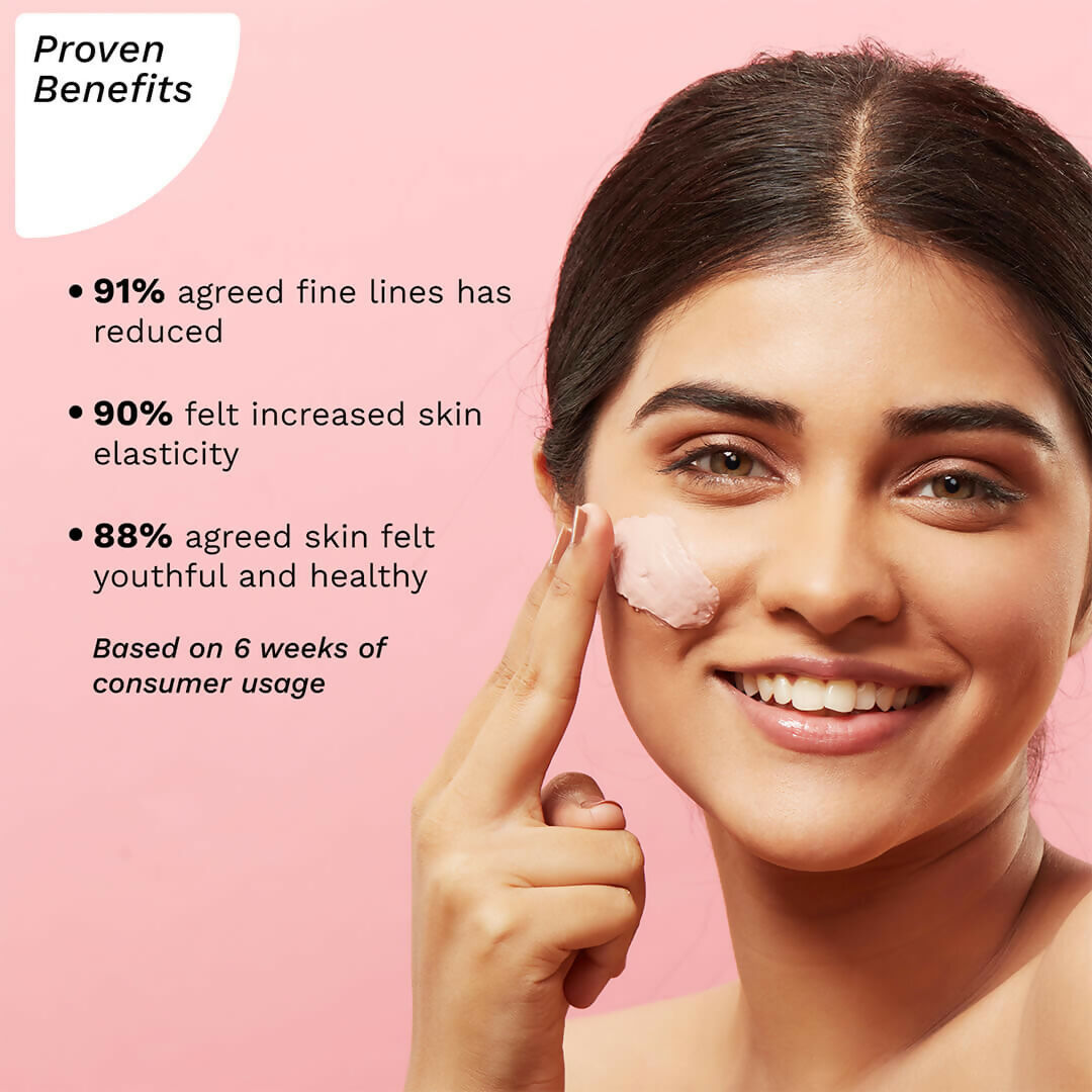 Pilgrim Anti Ageing Red Vine Face Mask with Mulberry Extracts & Rosehip Oil For Glowing Skin, De-Tan, Dark Spots, Blackheads Removal | Grocsy