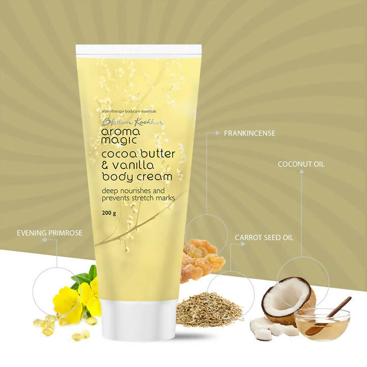 Blossom Kochhar Aroma Magic Cocoa Butter & Vanilla Body Cream | Grocsy