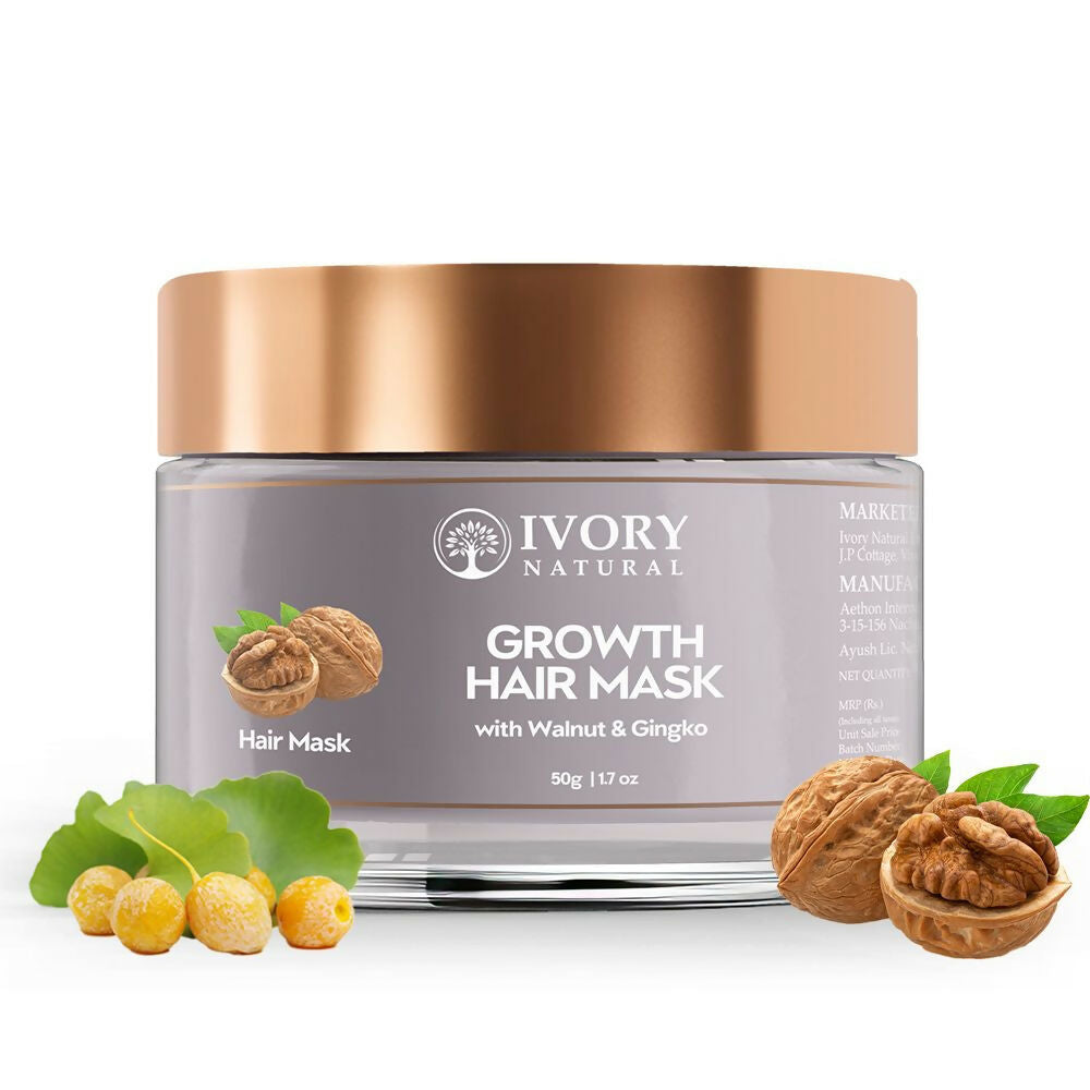 Ivory Natural Growth Hair Mask For Thicker Long And Healthier Hair | Grocsy