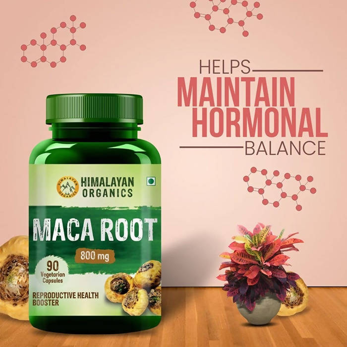 Himalayan Organics Maca Root 800 mg Vegetarian Capsules | Grocsy