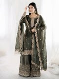 Teeya Creation Womens New Trendy Embroidery Coding And Sequence Work Grey Kurta Set | Grocsy