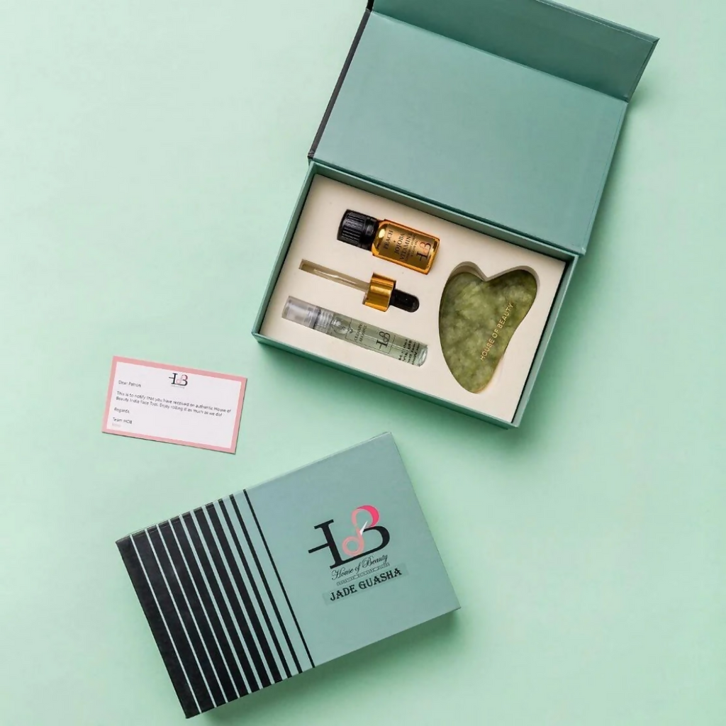 House of Beauty Jade Guasha Kit | Grocsy