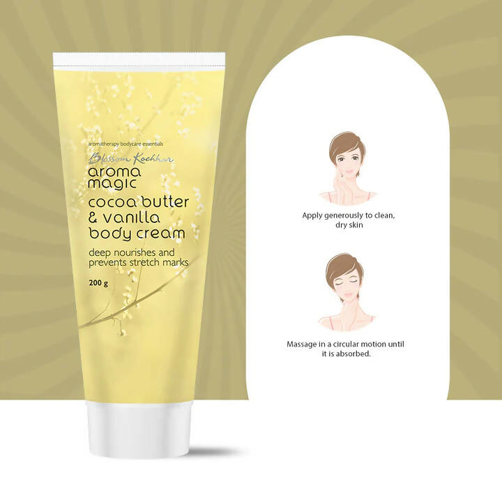 Blossom Kochhar Aroma Magic Cocoa Butter & Vanilla Body Cream | Grocsy