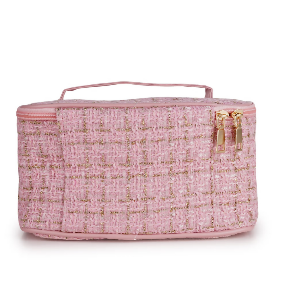 Bronson Professional Pink Makeup Pouch Cosmetic Organizer Kit | Grocsy