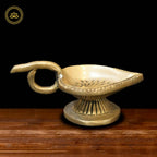 Brass Leaf Arthi Diya | Grocsy