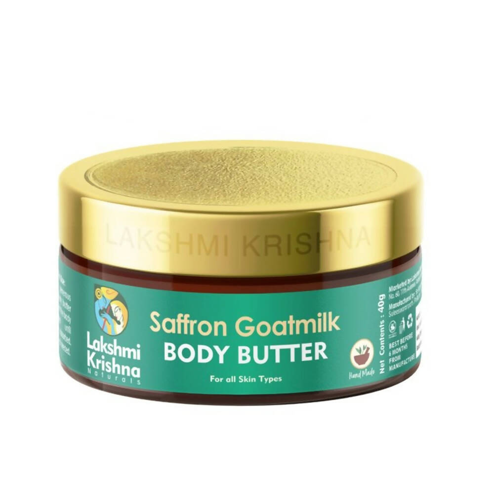 Lakshmi Krishna Naturals Saffron Goatmilk Body Butter | Grocsy