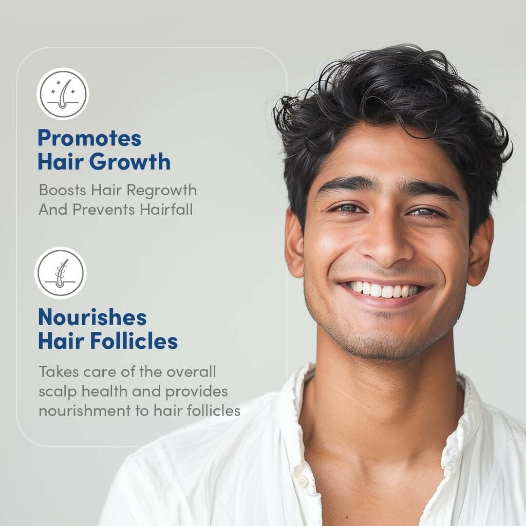 Man Matters Hair Oil With Rosemary, Onion, Bhringraj, Shikkai, Brahmi & Amla Oils | Grocsy