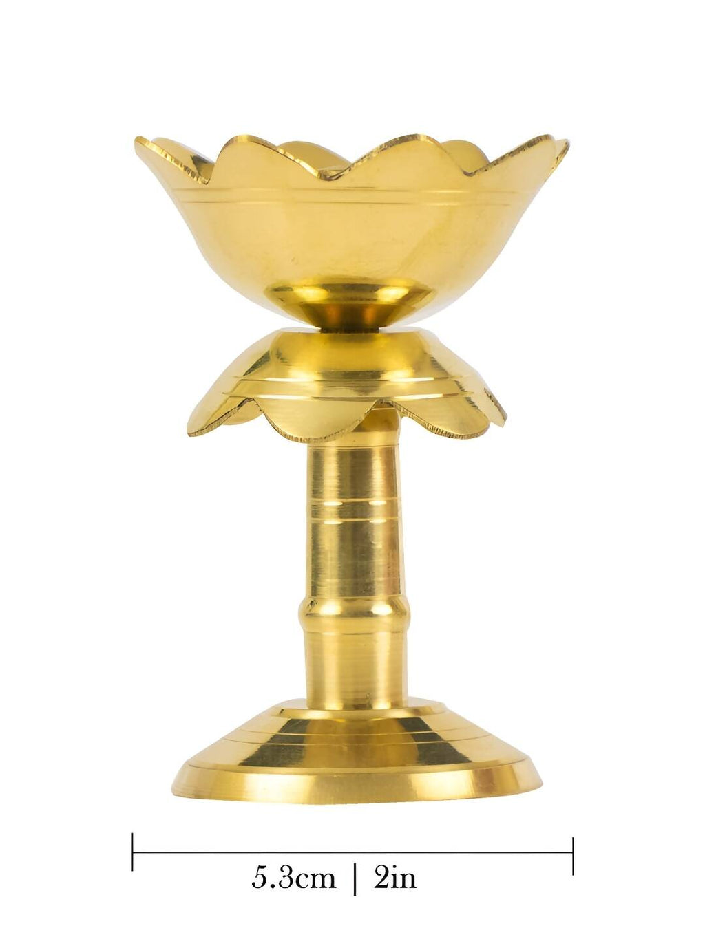 Spillbox Gold-Toned Brass Kuthu Vilakku Pooja Essential | Grocsy