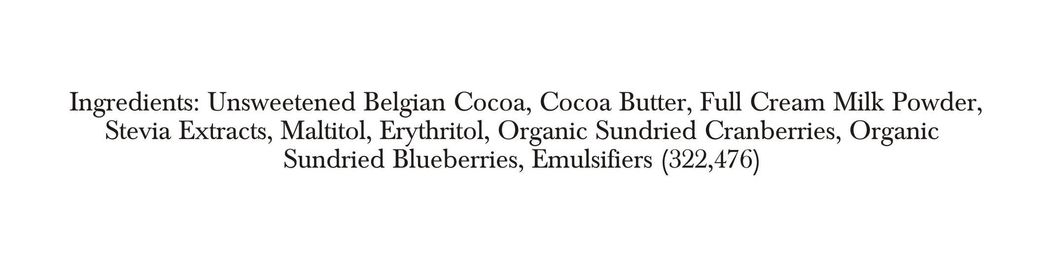 Zevic Belgian Couverture Chocolate with Organic Cranberries and Blueberries | Grocsy