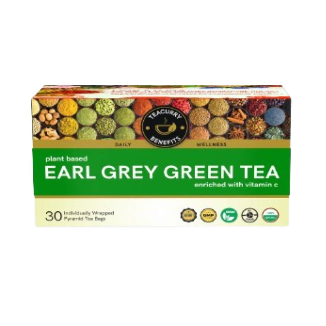 Teacurry Earl Grey Green Tea Bags | Grocsy
